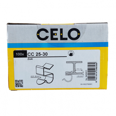 zacisk na kabel 12-14mm grubość belki 7,2-12mm /opk=100szt./ 91214CC CELO (91214CC)